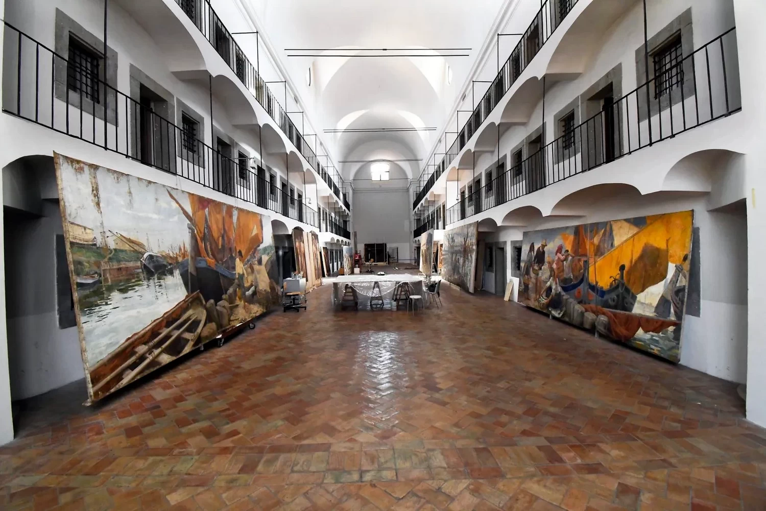 Epopea della pesca - nell’ex Carcere maschile del San Michele durante i restauri